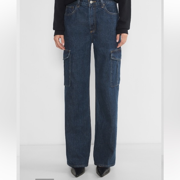 Denim Forum High Rise Cargo Jeans - Picture 4 of 4